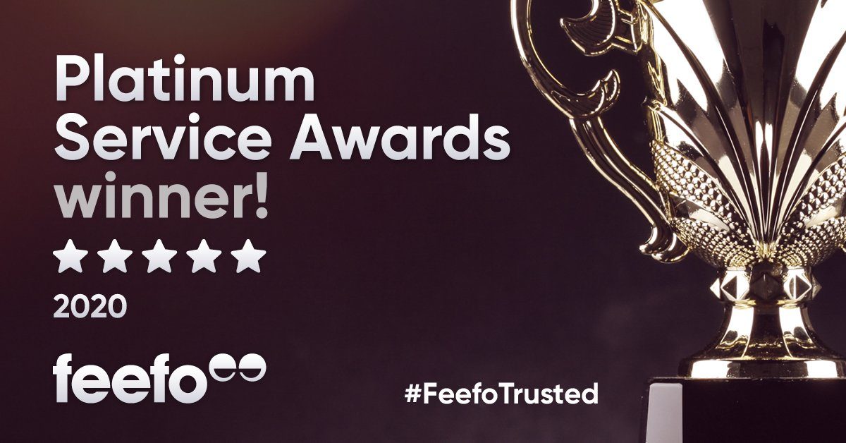 Cuffed.com.au won Feefo Platinum Award 2020