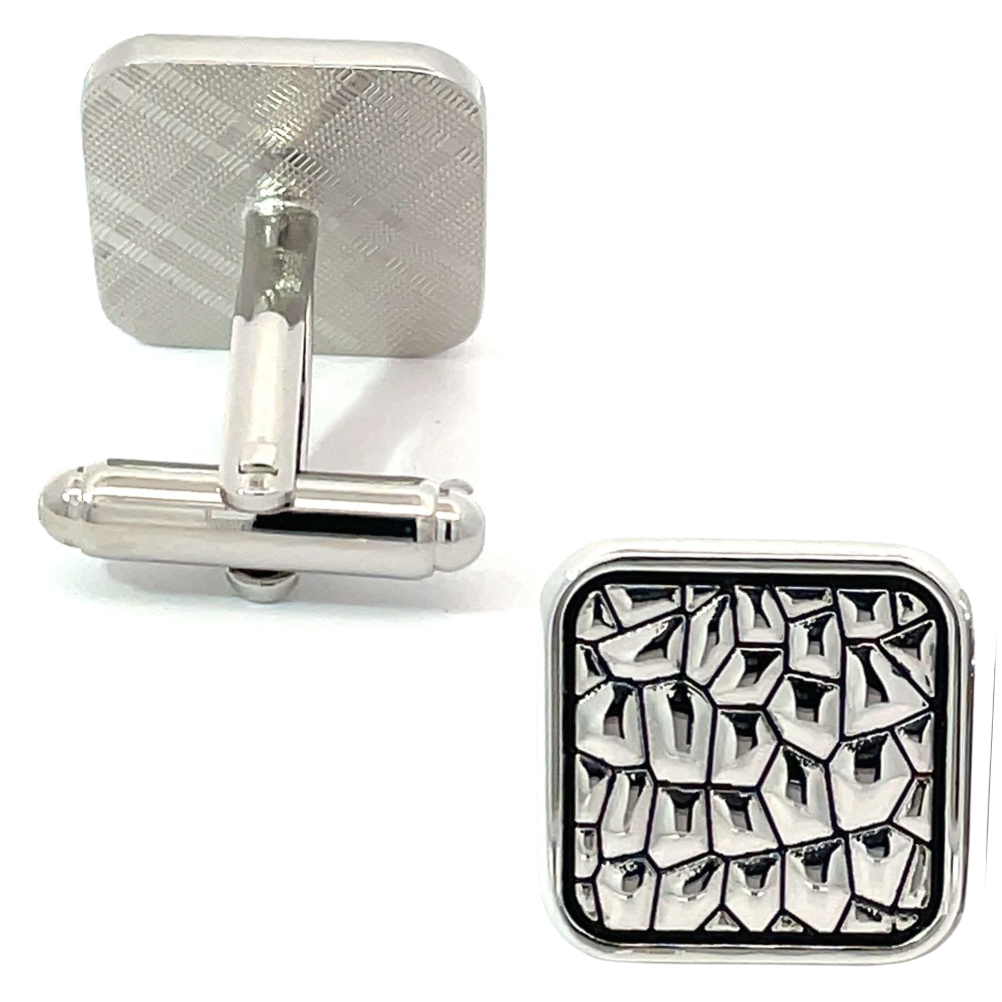 Snake Skin Effect Cufflinks