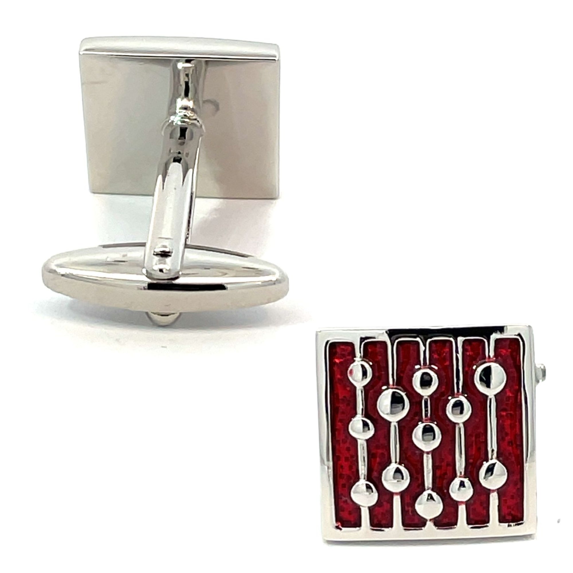 Raindrops Red Cufflinks