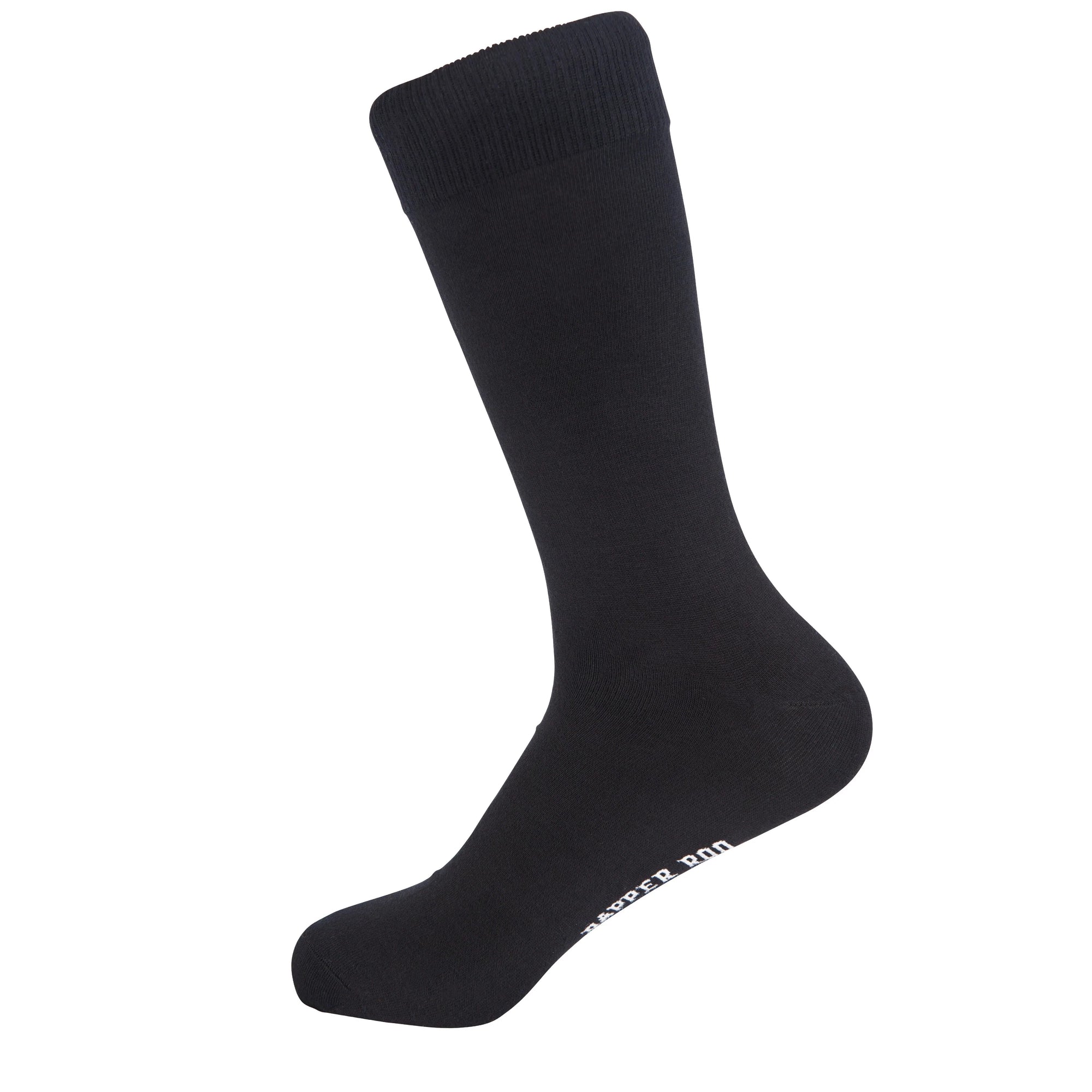 Classic Black Bamboo Socks by Dapper Roo