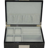 Wenge Wooden Cufflink Watch Box