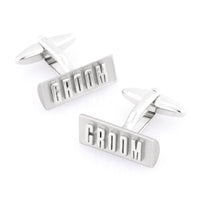 Groom Raised Lettering Wedding Cufflinks Wedding Cufflinks Clinks Australia