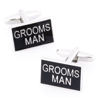 Grooms Man Black and Silver Wedding Cufflinks Wedding Cufflinks Clinks Australia Grooms Man Black and Silver Wedding Cufflinks