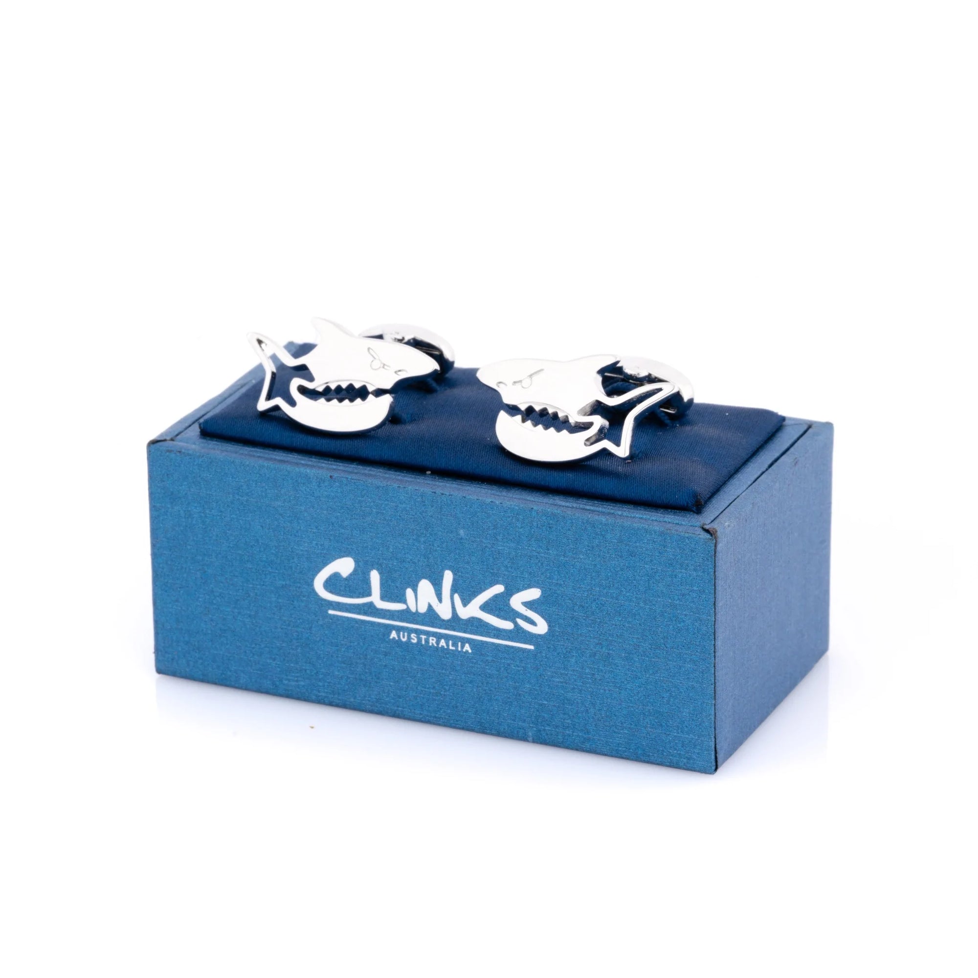 Silver Shark Cufflinks