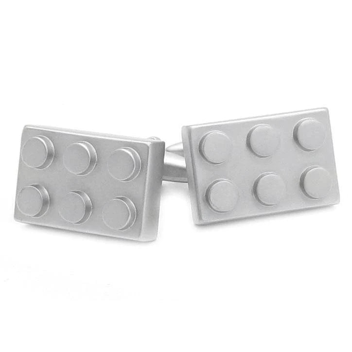 Silver Building Block Cufflinks