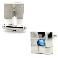 Sky Blue Weave Cufflinks