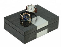 Wenge Wooden Cufflink Watch Box