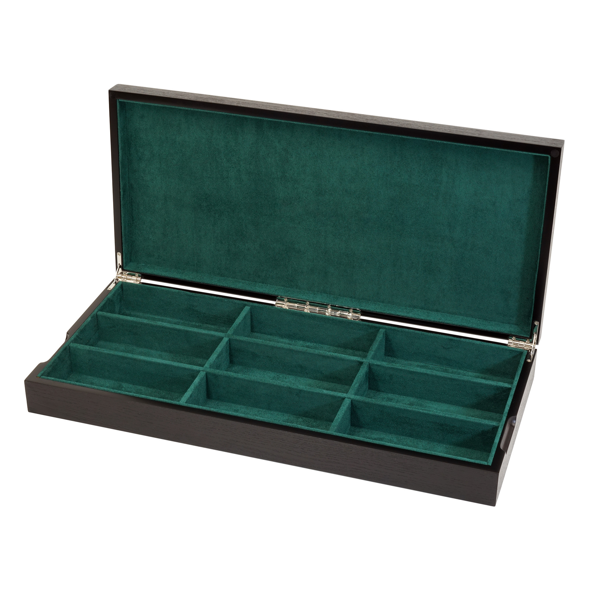 9 Pairs Wooden Sunglass Box in Black/Green