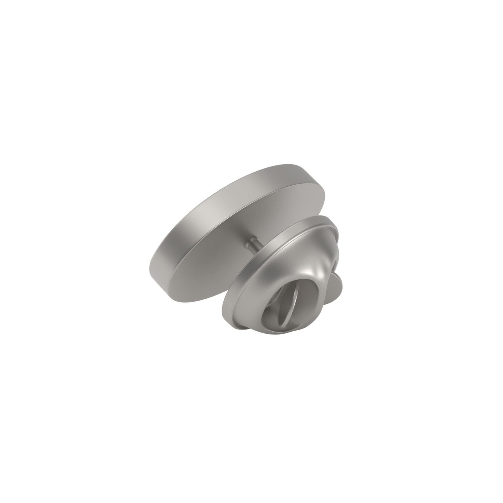 Oval Brushed Silver Engravable Lapel Pin