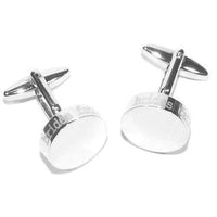 Brides Father Laser Etched Engravable Wedding Cufflinks