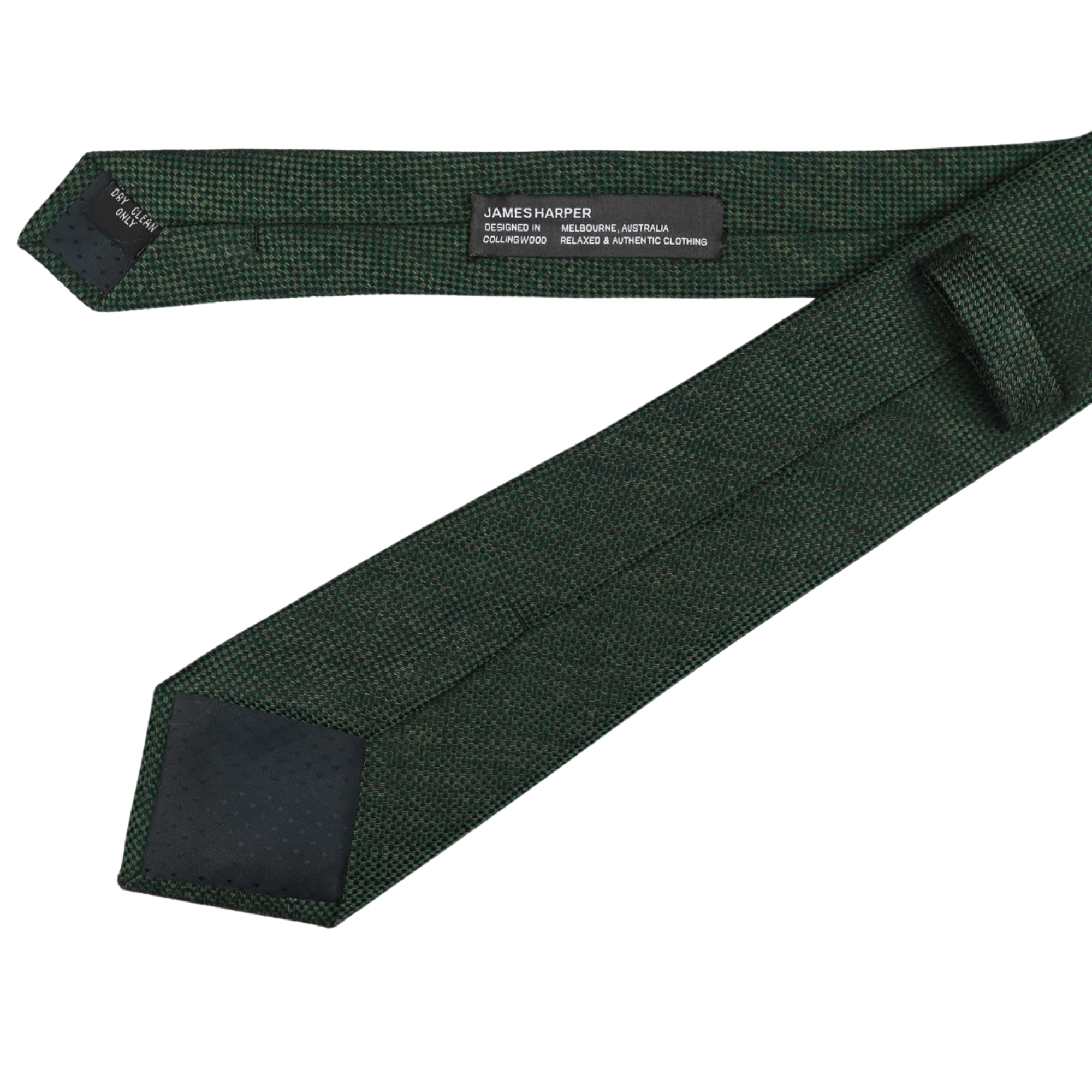Dot Textured Fren Green Tie
