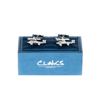 Silver Helicopter Cufflinks