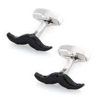 Black Moustache Cufflinks