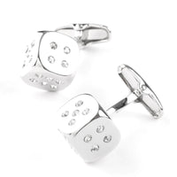 Silver "Diamond" Dice Cufflinks