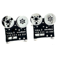 Reel to Reel Audio Recorder Cufflinks