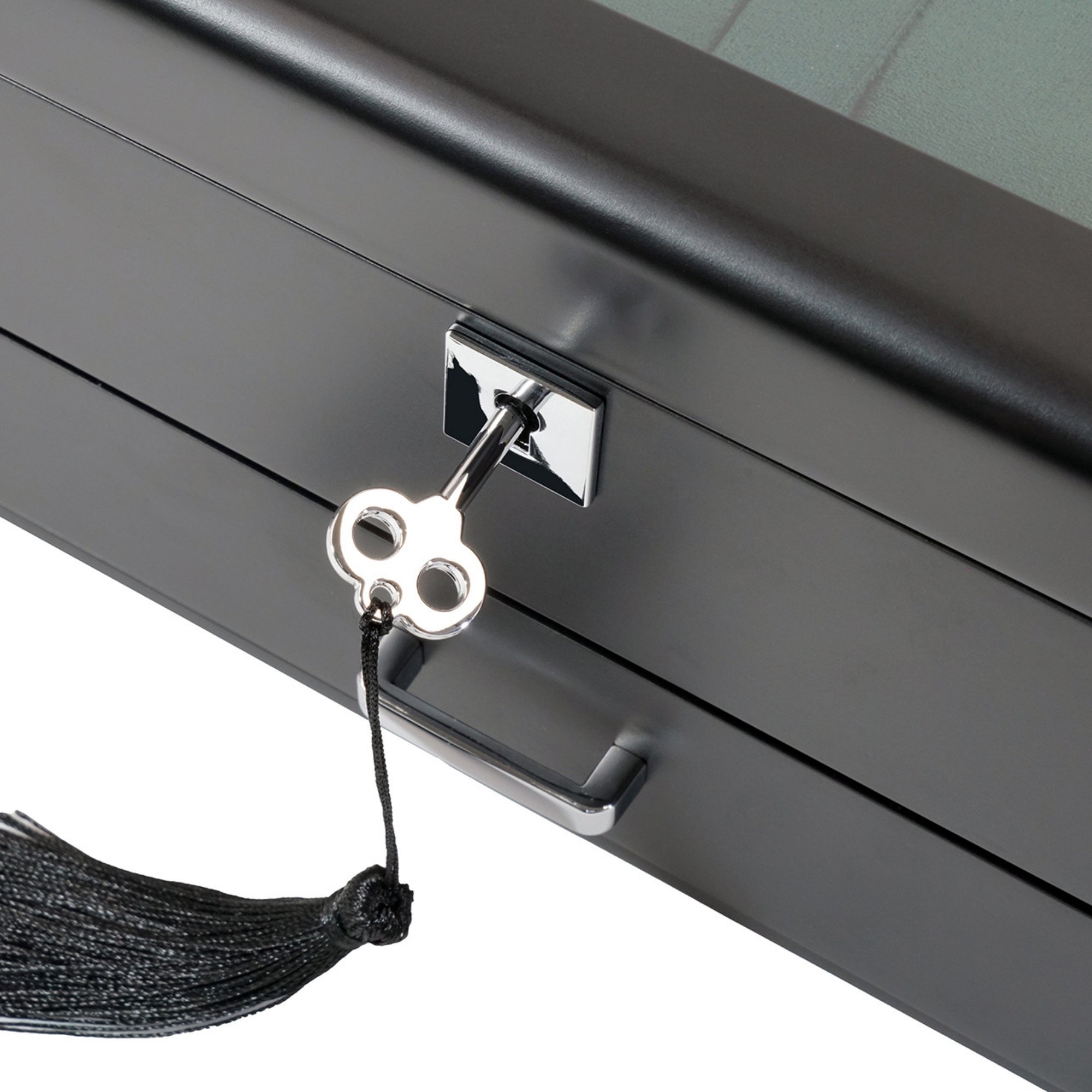 4 Slots Wooden Watch Box with Green Interior and Drawer