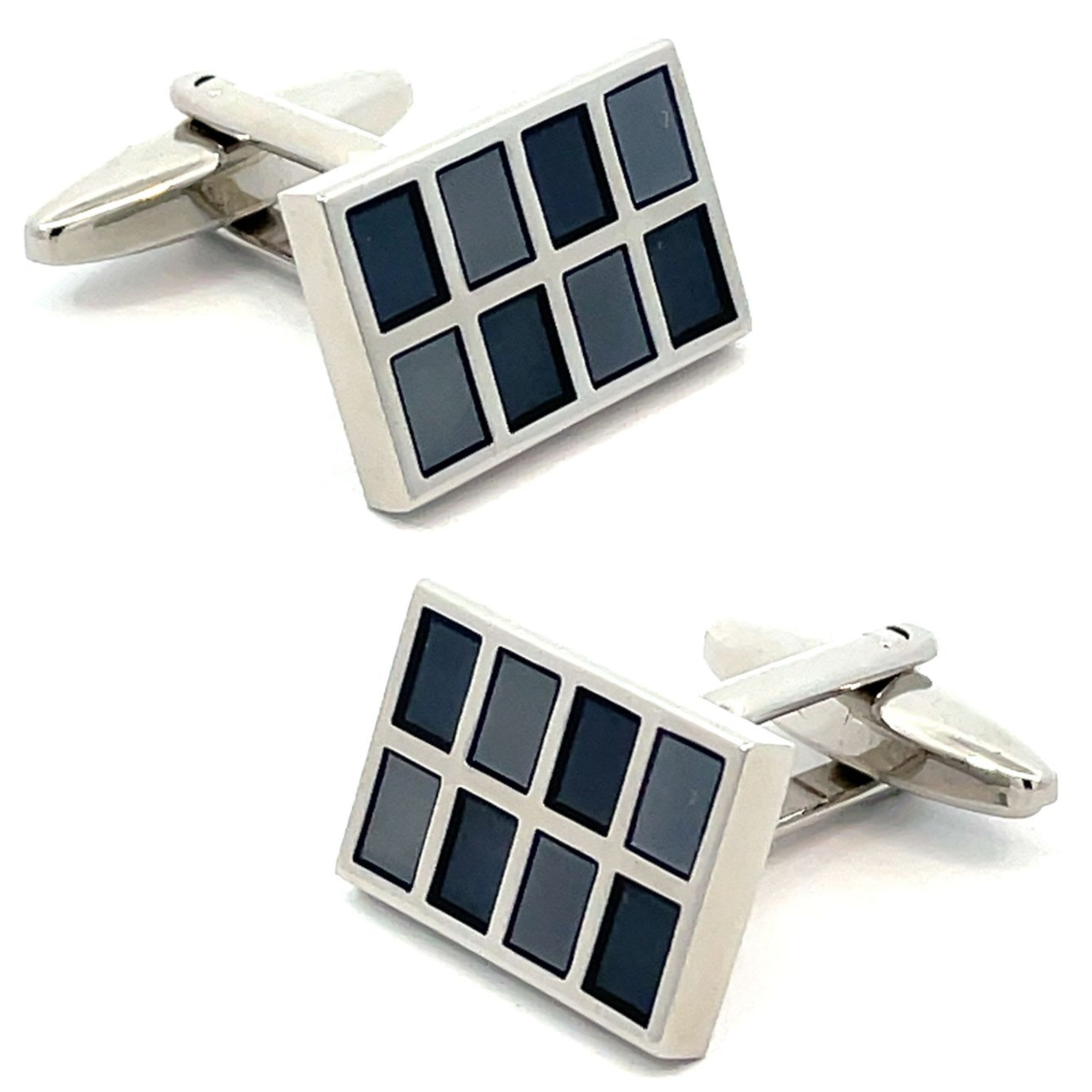 Panels of Black Cufflinks