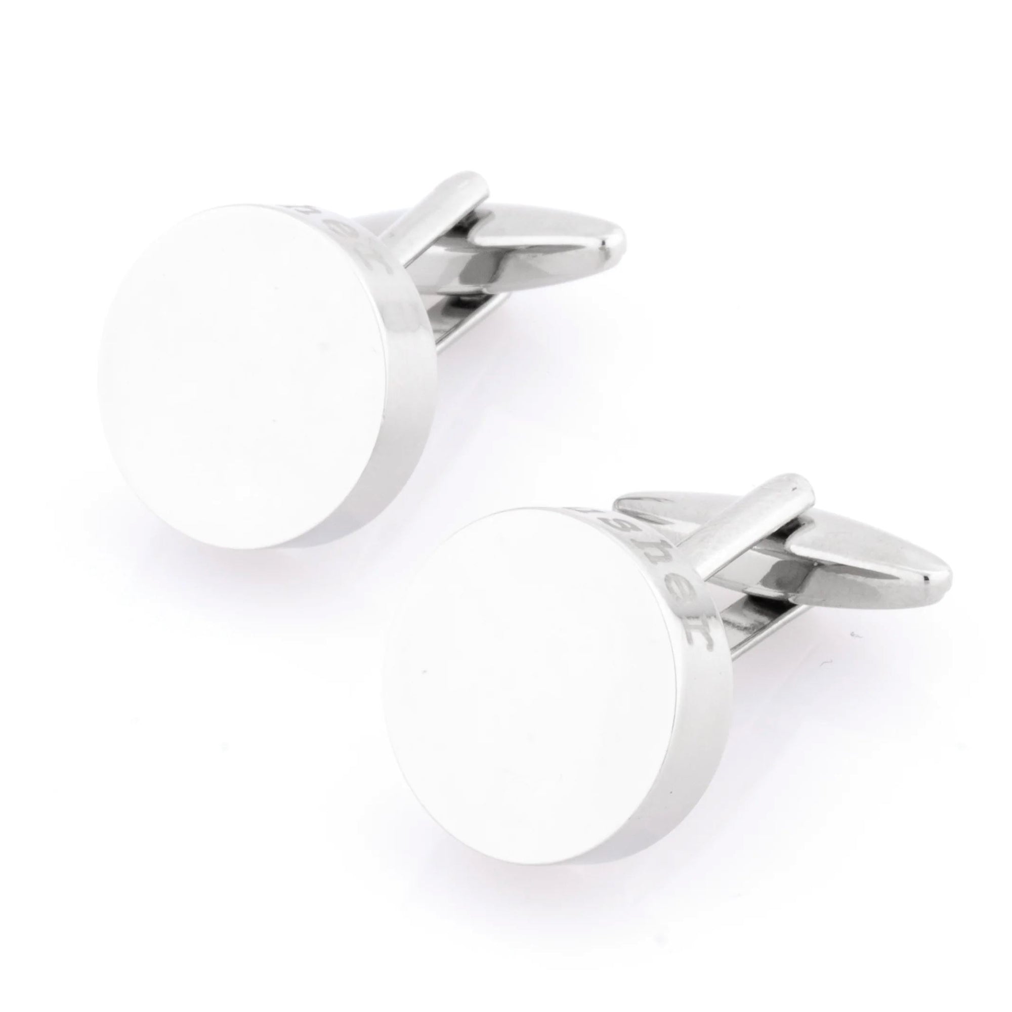 Usher Laser Etched Round Engravable Wedding Cufflinks Wedding Cufflinks Clinks Australia