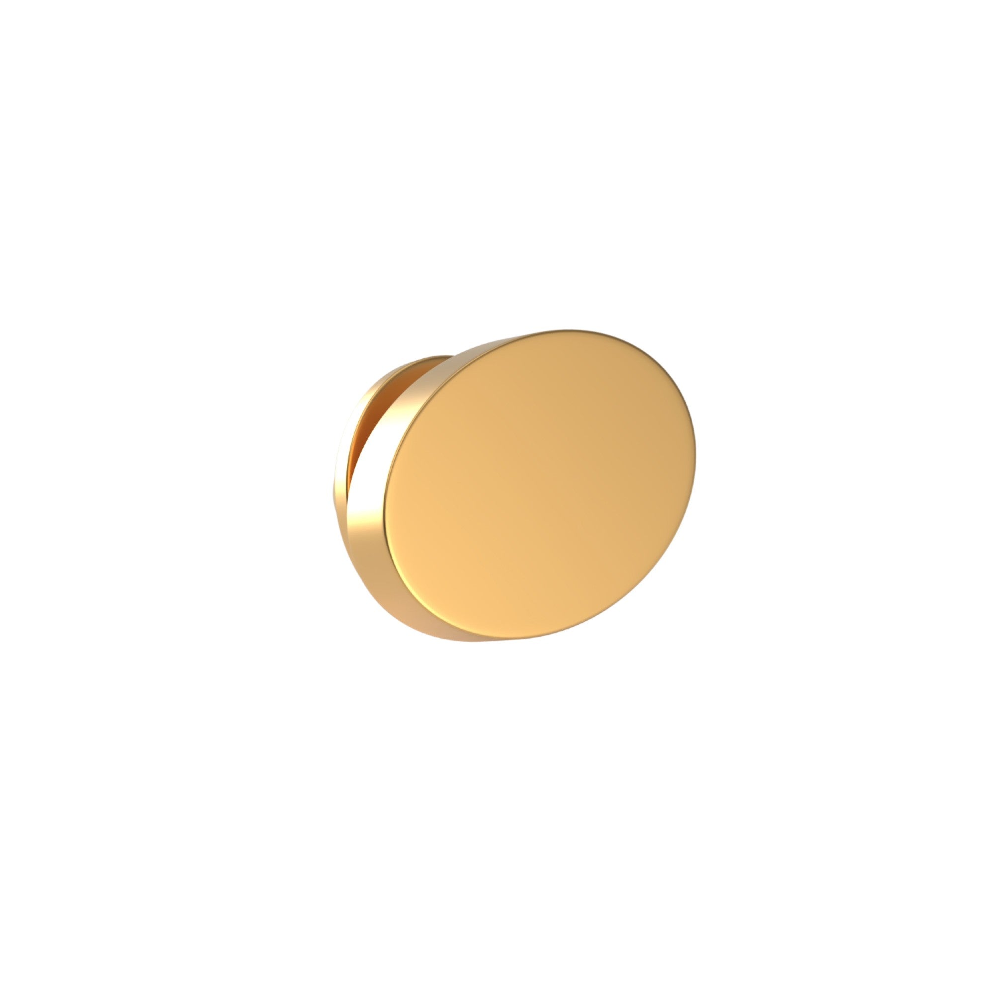 Oval Brushed Gold Engravable Lapel Pin