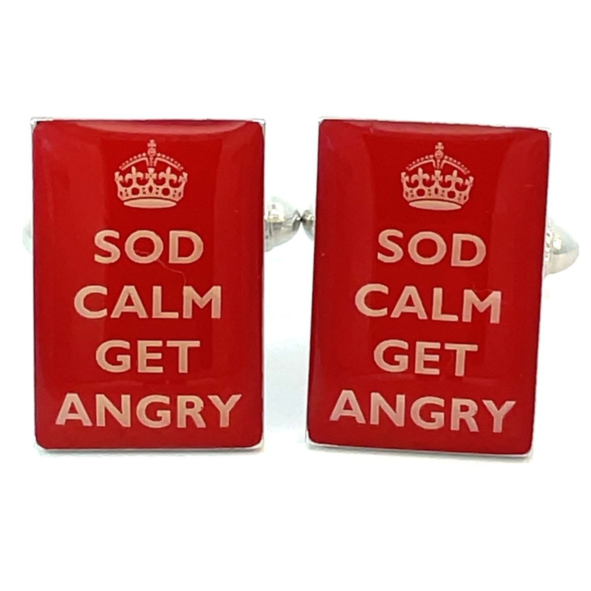 Sod Calm, Get Angry Cufflinks
