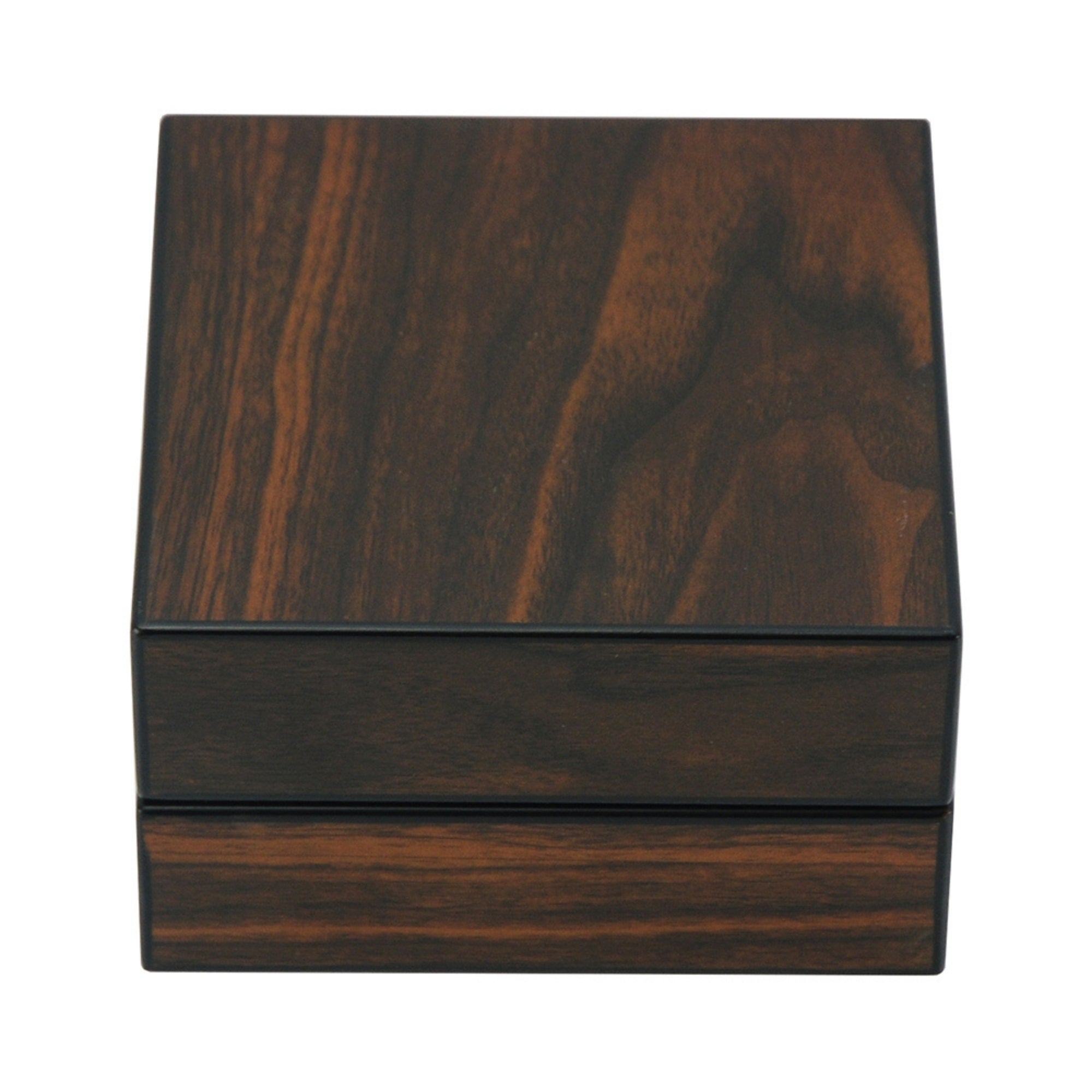 Walnut Wooden Foldable Cigar Ashtray with Cigar Cutter