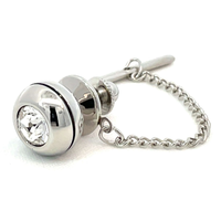 Solitaire Crystal Tie Pin