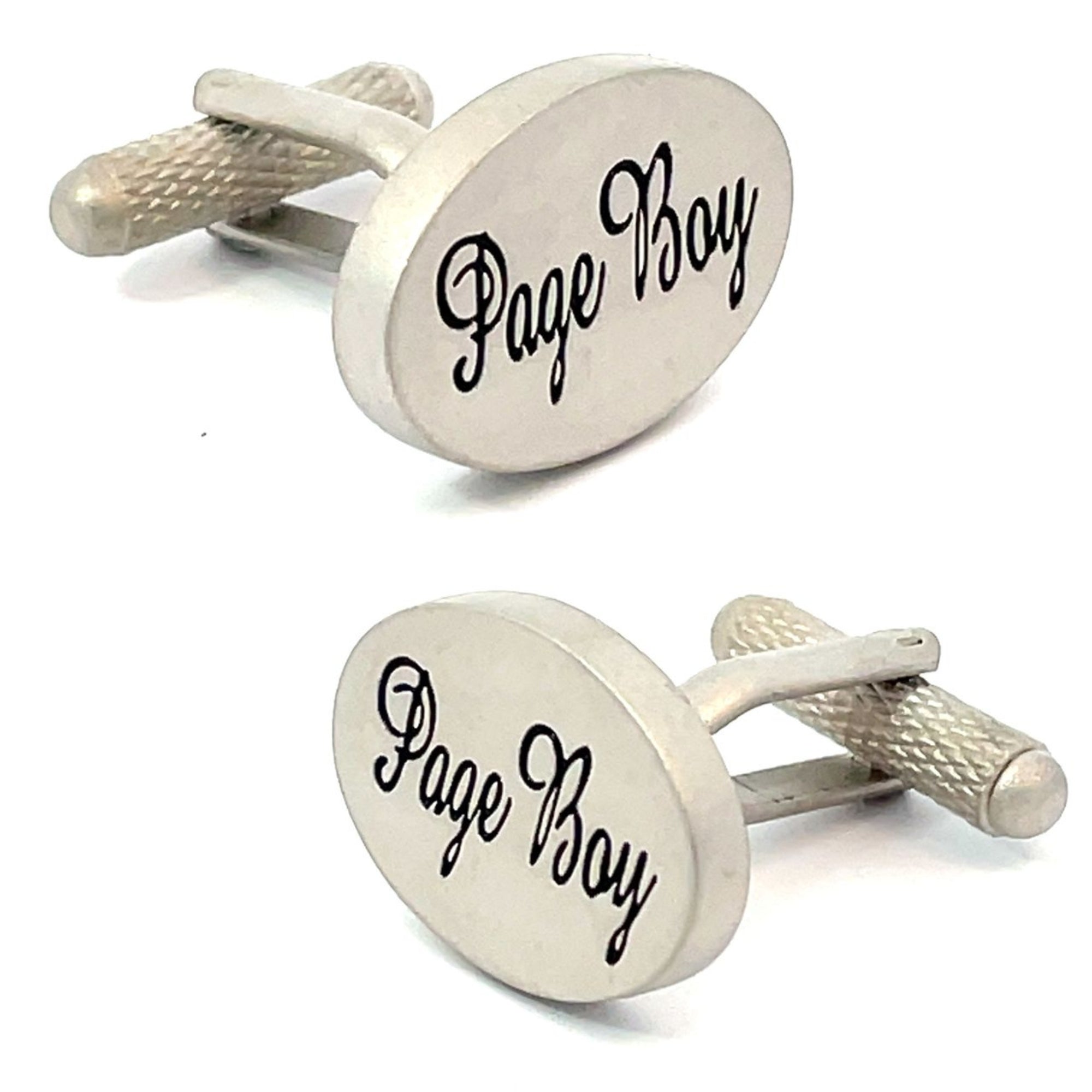 Page Boy Script Wedding Cufflinks