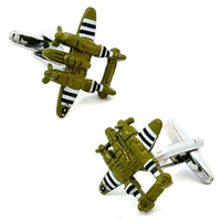 P38 Lightening Aircraft Cufflinks