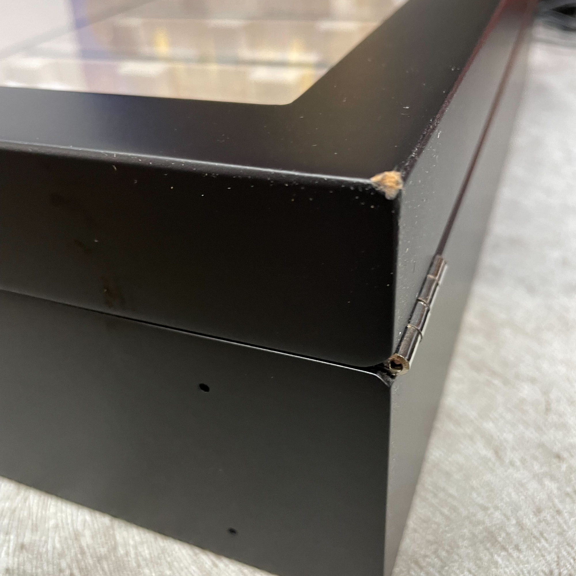 Seconds - 12 Slots Black Wooden Watch Cabinet