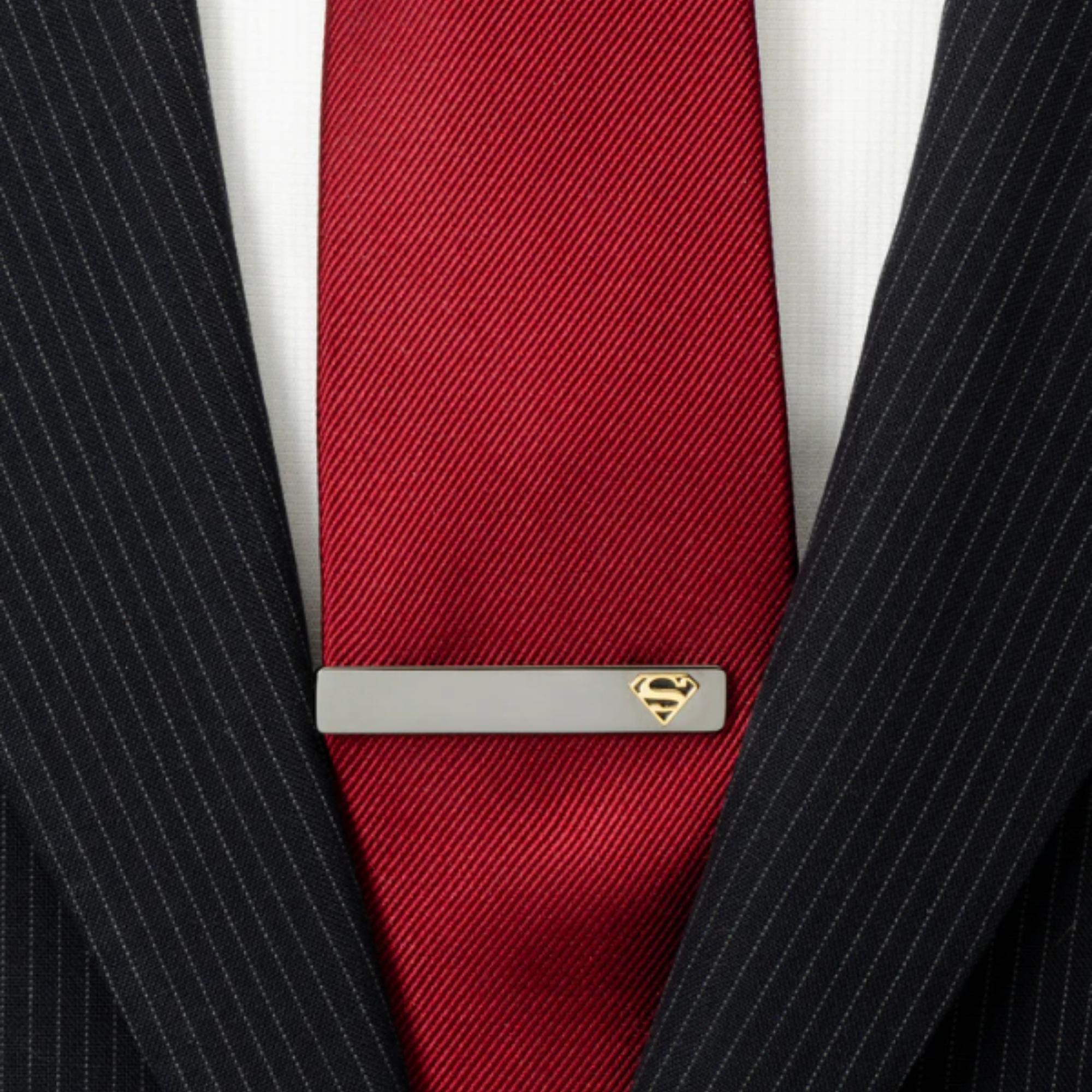 DC Superman Black and Gold Tie Clip