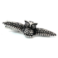 Owl with Spread Wings Tie Clip
