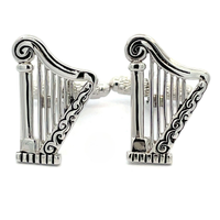 Silver Harp Cufflinks