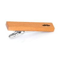 Wood Moustache Stamp Tie Clip Tie Clips Clinks