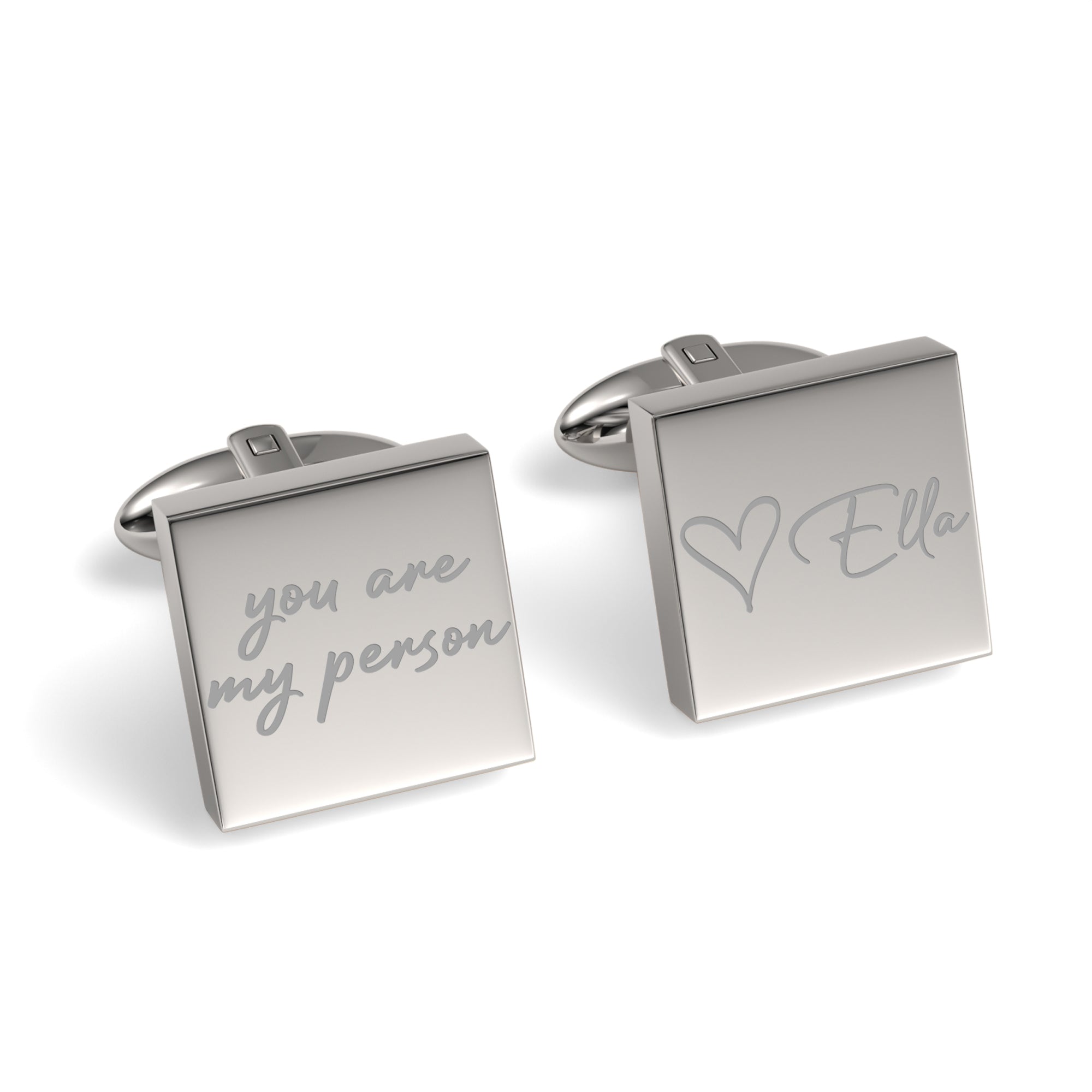 You Are My Person Engraved Cufflinks