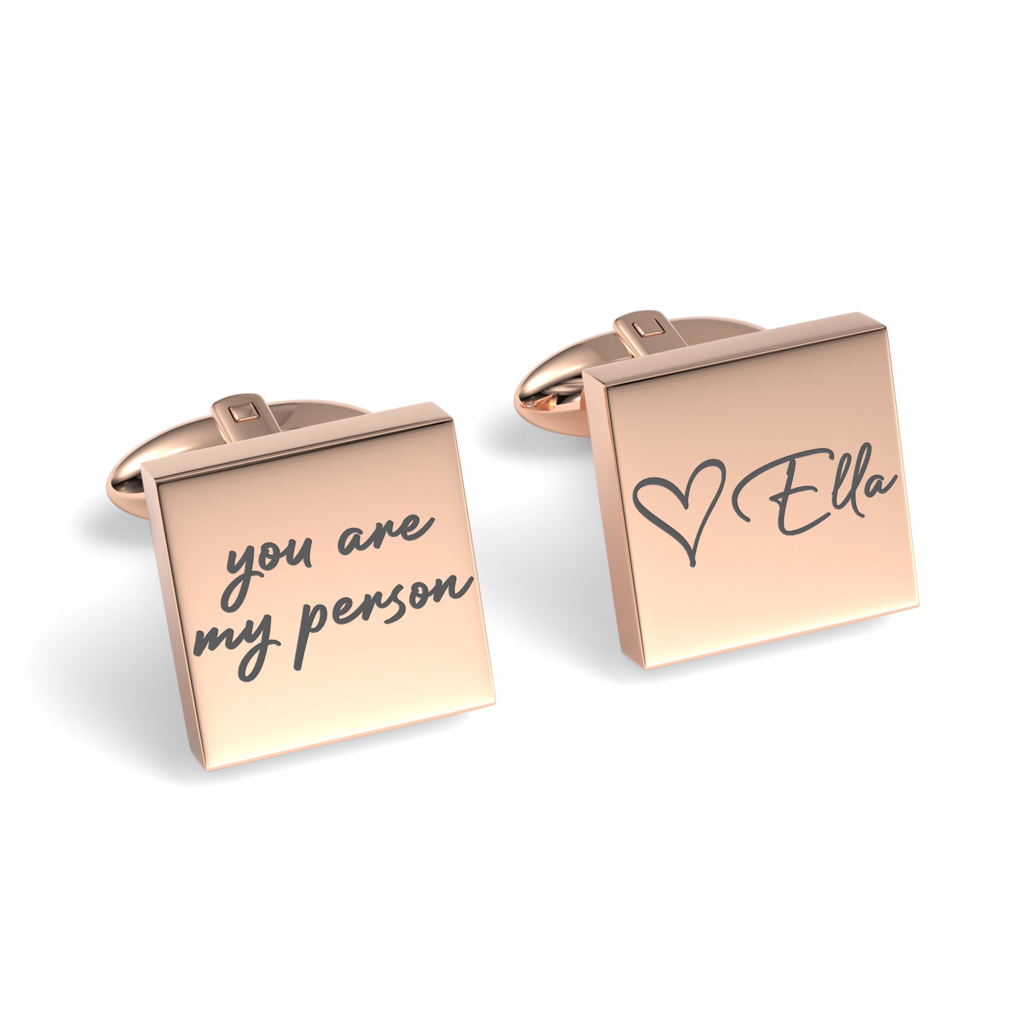 You Are My Person Engraved Cufflinks