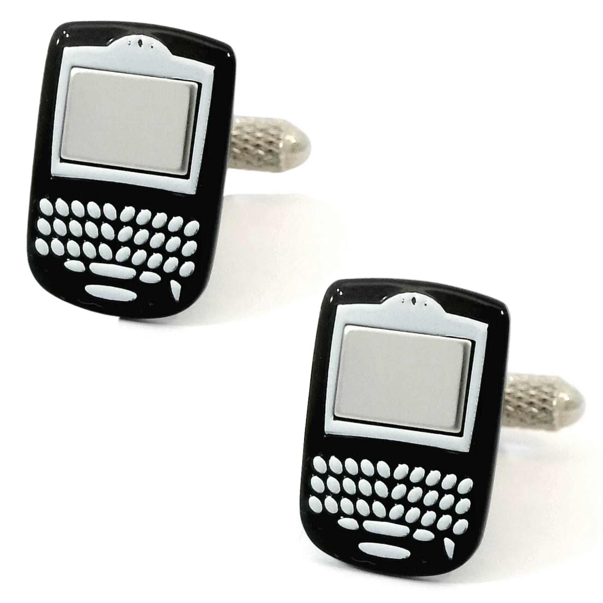 Blackberry-style Cufflinks Black Novelty Cufflinks Clinks Australia