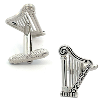 Silver Harp Cufflinks