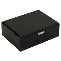 20 CT Black Wooden Cigar Humidor and Ashtray Set