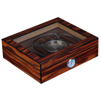 20 CT Ebony Wooden Cigar Humidor and Ashtray Set
