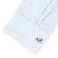 Silver 3D Vespa Scooter Cufflinks