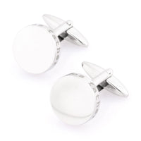 Brides Father Laser Etched Engravable Wedding Cufflinks