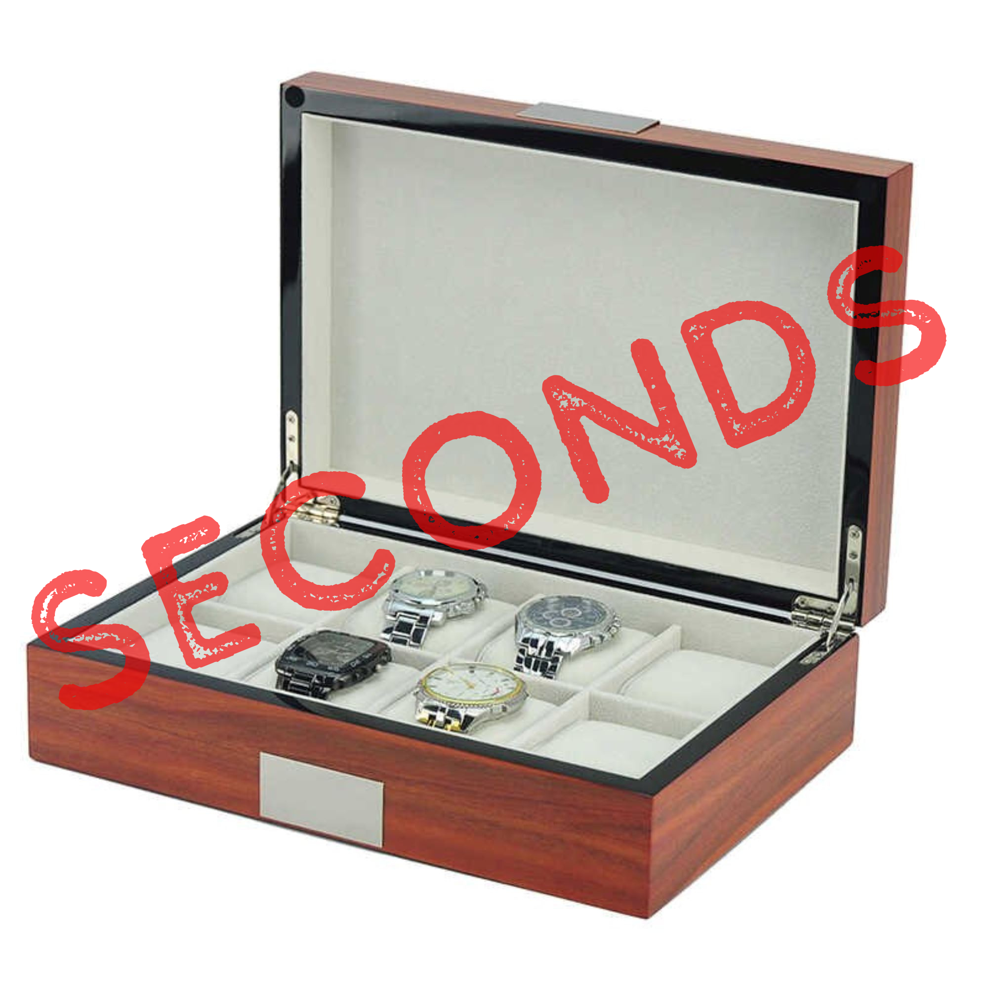 Seconds - Rosewood Wooden Watch Box for 8 Watches