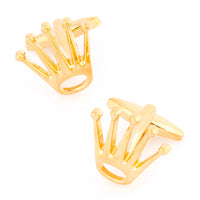 Swiss Gold Crown Cufflinks