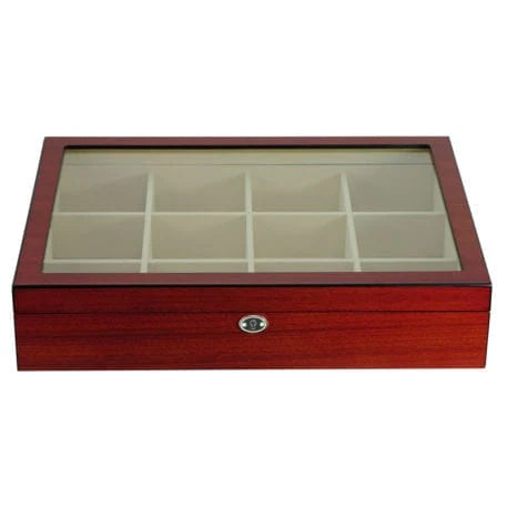 Cherry Wooden Tie Box for 12