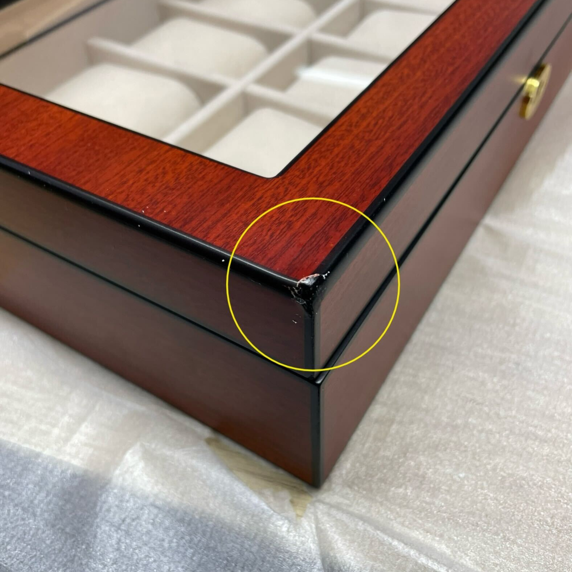 Seconds - Cherry Wooden Watch Box for 12 Watches (A)