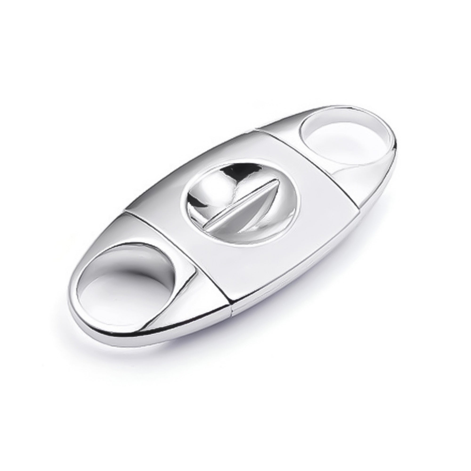 Silver V-Cut Cigar Cutter