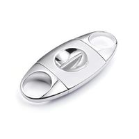 Silver V-Cut Cigar Cutter