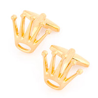 Swiss Gold Crown Cufflinks