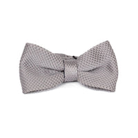 Adult Knit Bow Tie - Grey Bow Ties Clinks Australia