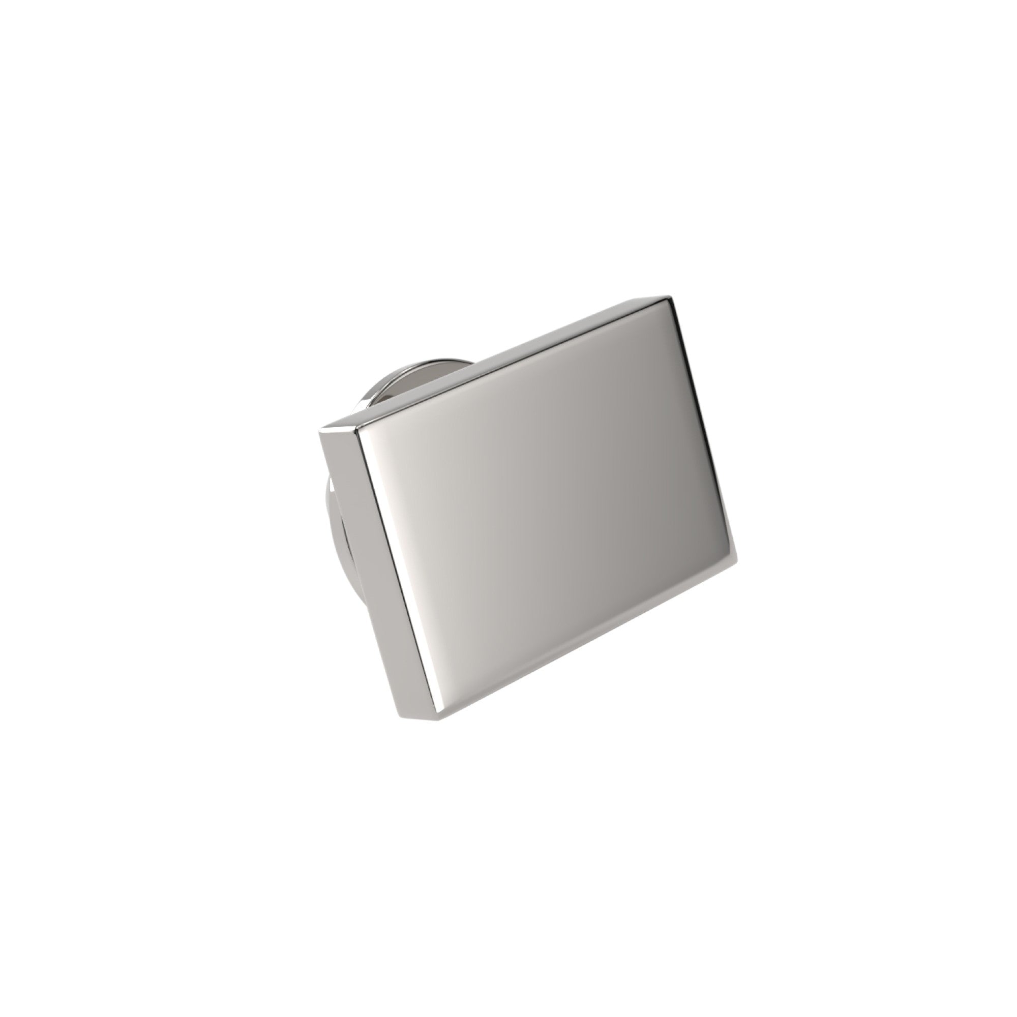 Rectangle Shiny Silver Engravable Lapel Pin